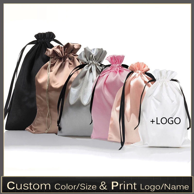 Luxury Bags And Shoes - 10 PEÇAS Sacos Personalizados de Cetim