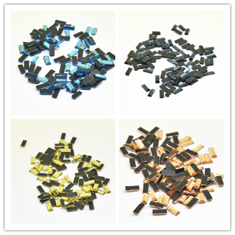 Luxury Bags And Shoes - Strass retângulo hotfix 1440x5/3x7mm, pedras coloridas,