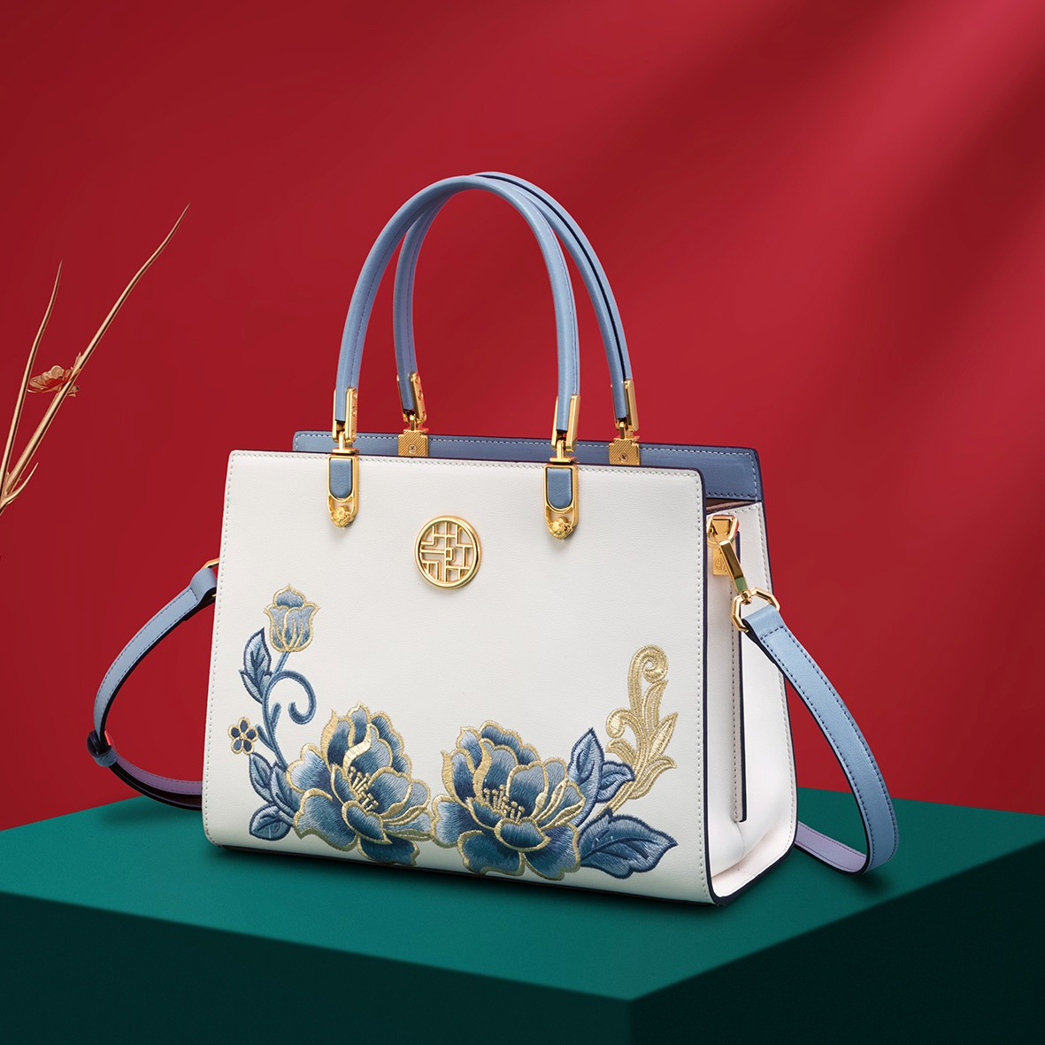 Luxury Bags Louis Vuitton - Bolsa Rowone com Bordado Chinês, Bolsa