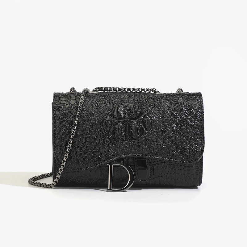 Luxury Bags Louis Vuitton - Bolsa Transversal Feminina com Padrão Croc