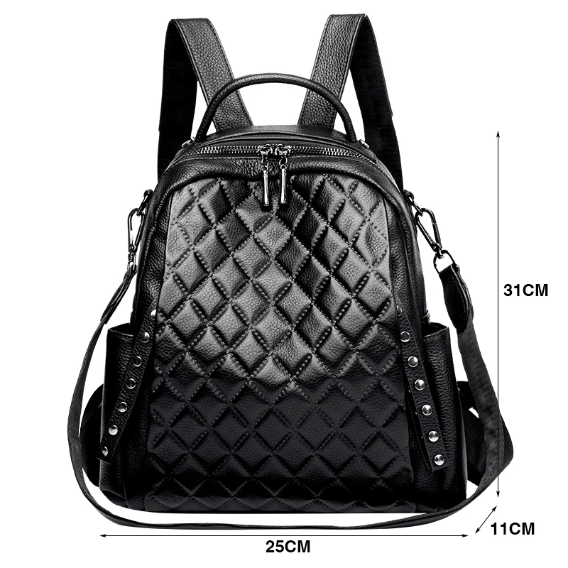 Genuíno couro mochila feminina - Luxury Bags Girls avaliação e preço