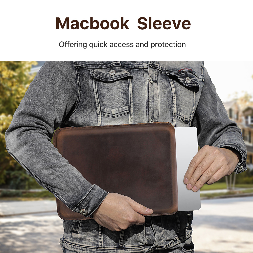 Capa luxuosa de couro genuíno  - Luxury Bags That Fit Laptop avaliação e preço