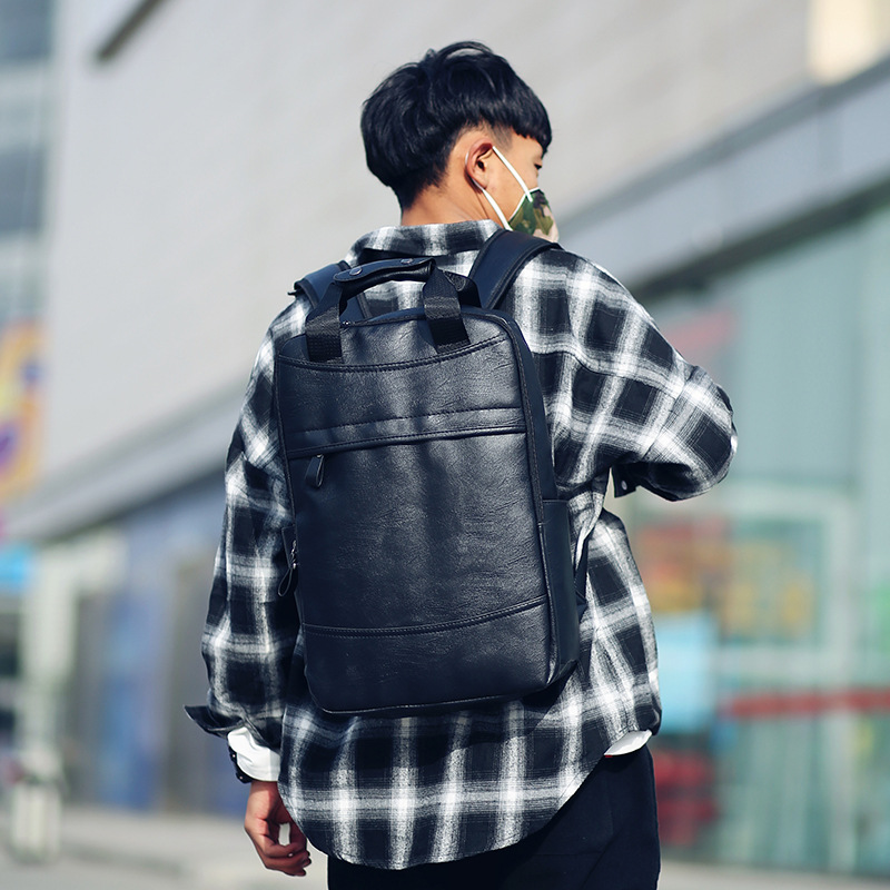 Mochila de couro PU impermeáve - Luxury Bags That Fit Laptop avaliação e preço