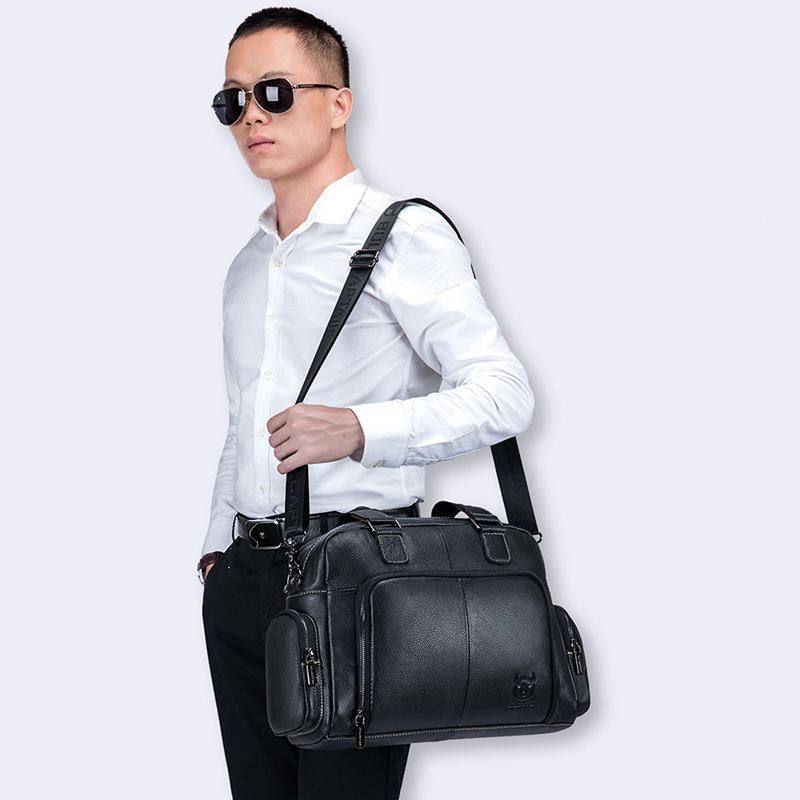 Bolsa de couro genuíno para ho - Luxury Bags That Fit Laptop avaliação e preço