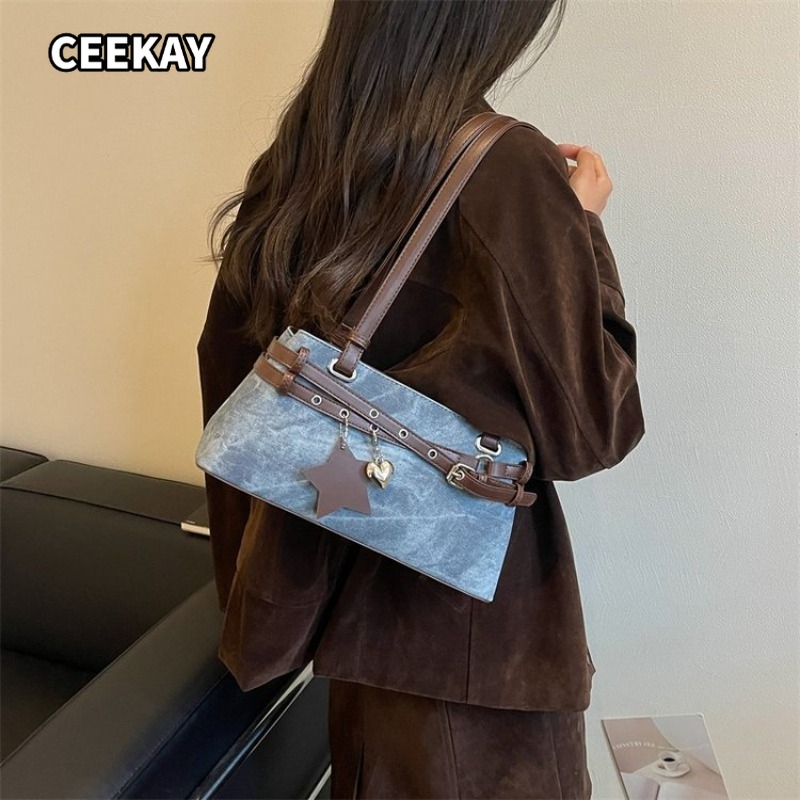 Bolsa de Mão Feminina CEEKAY e - Saddle Bag Distressed avaliação e preço