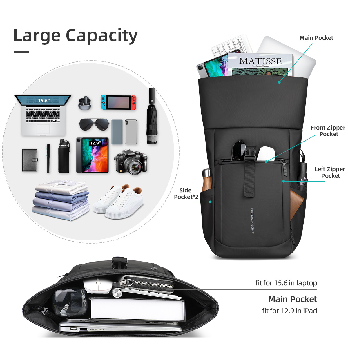Mochila Heroic Knight de luxo  - Luxury Bags That Fit Laptop avaliação e preço