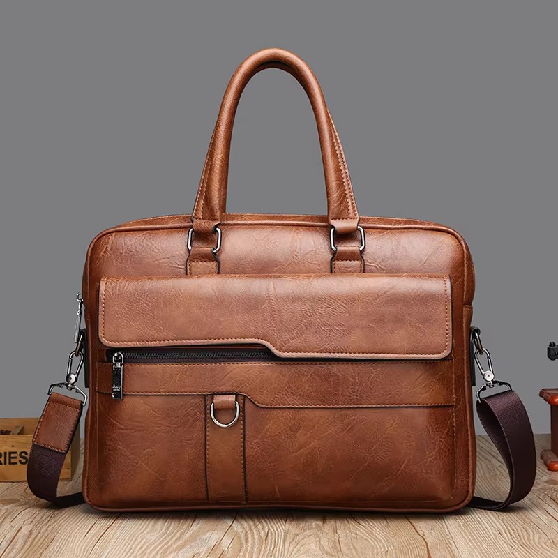 Marca de luxo dos homens bolsa - Luxury Bags That Fit Laptop avaliação e preço